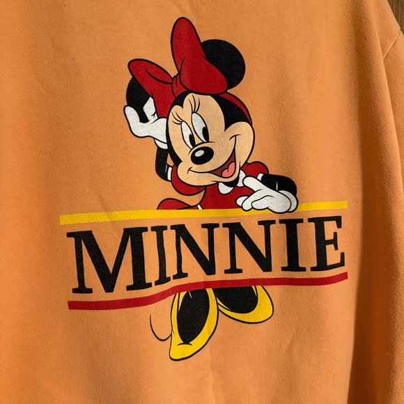 Vintage Disney Minnie Mouse Peach Sweatshirt - Picture 2 of 6